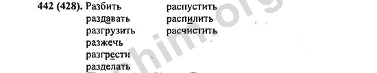 Русский язык 5 класс упражнение 442