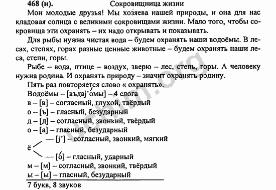 Номер 468 - ГДЗ по русскому языку 5 класс Ладыженская 2013