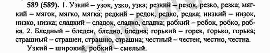 Номер 589 - ГДЗ по русскому языку 5 класс Ладыженская 2013