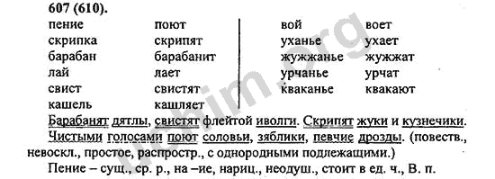 Номер 607 - ГДЗ по русскому языку 5 класс Ладыженская 2013