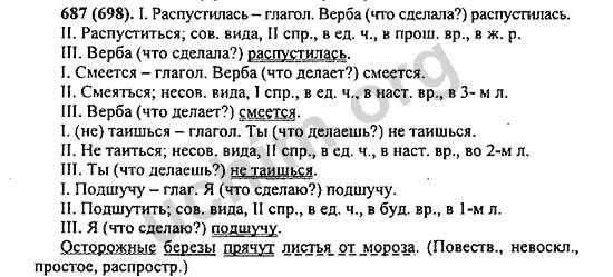 Номер 687 - ГДЗ по русскому языку 5 класс Ладыженская 2013