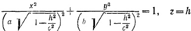 Эллипсоид - уравнение линии